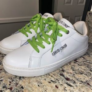 Original Men Roberto Cavalli White Sneakers